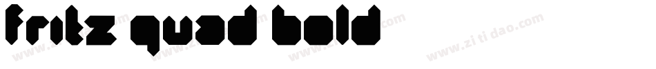 Fritz Quad Bold字体转换